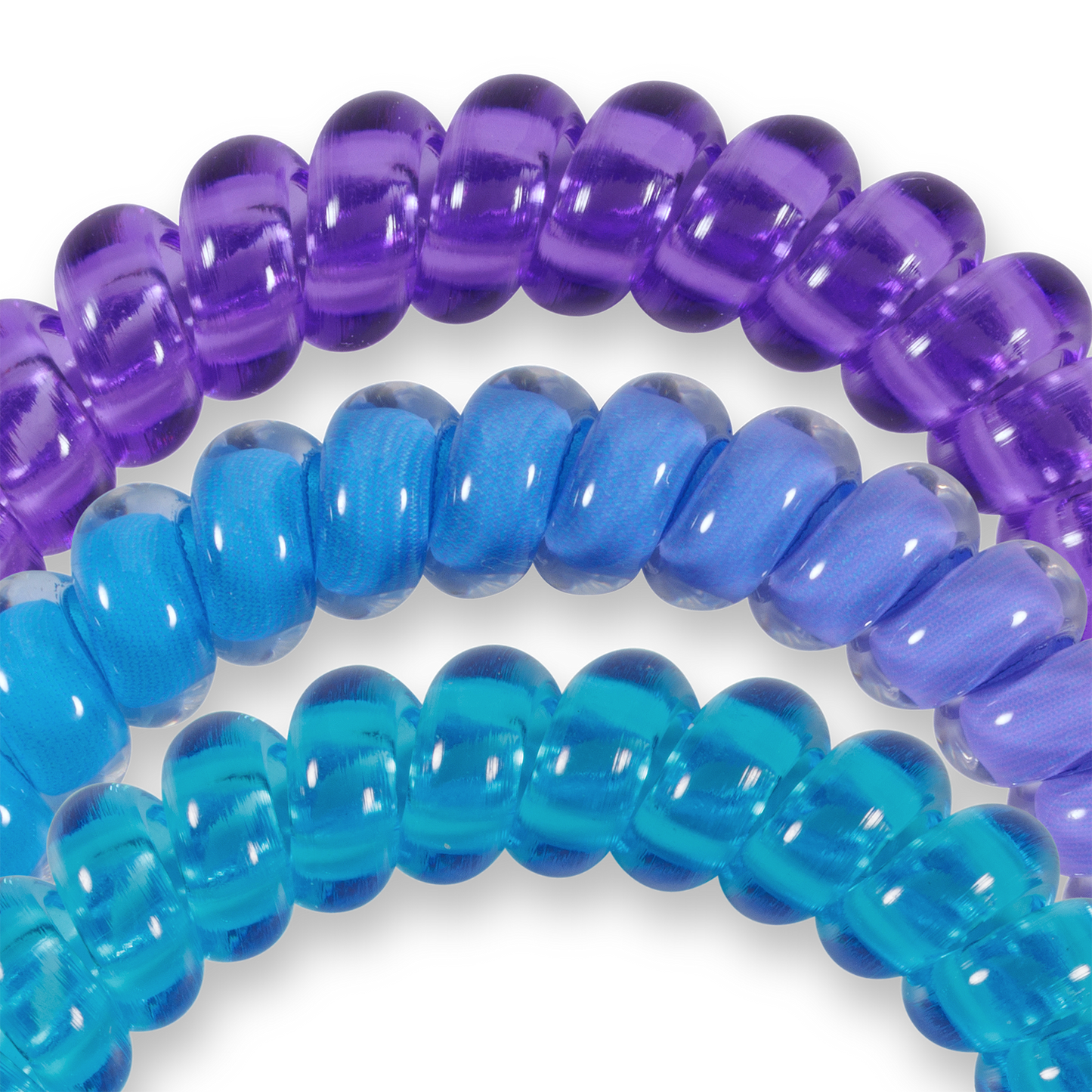 TELETIES - Spiral Hair Coils | Small | Miami Vice