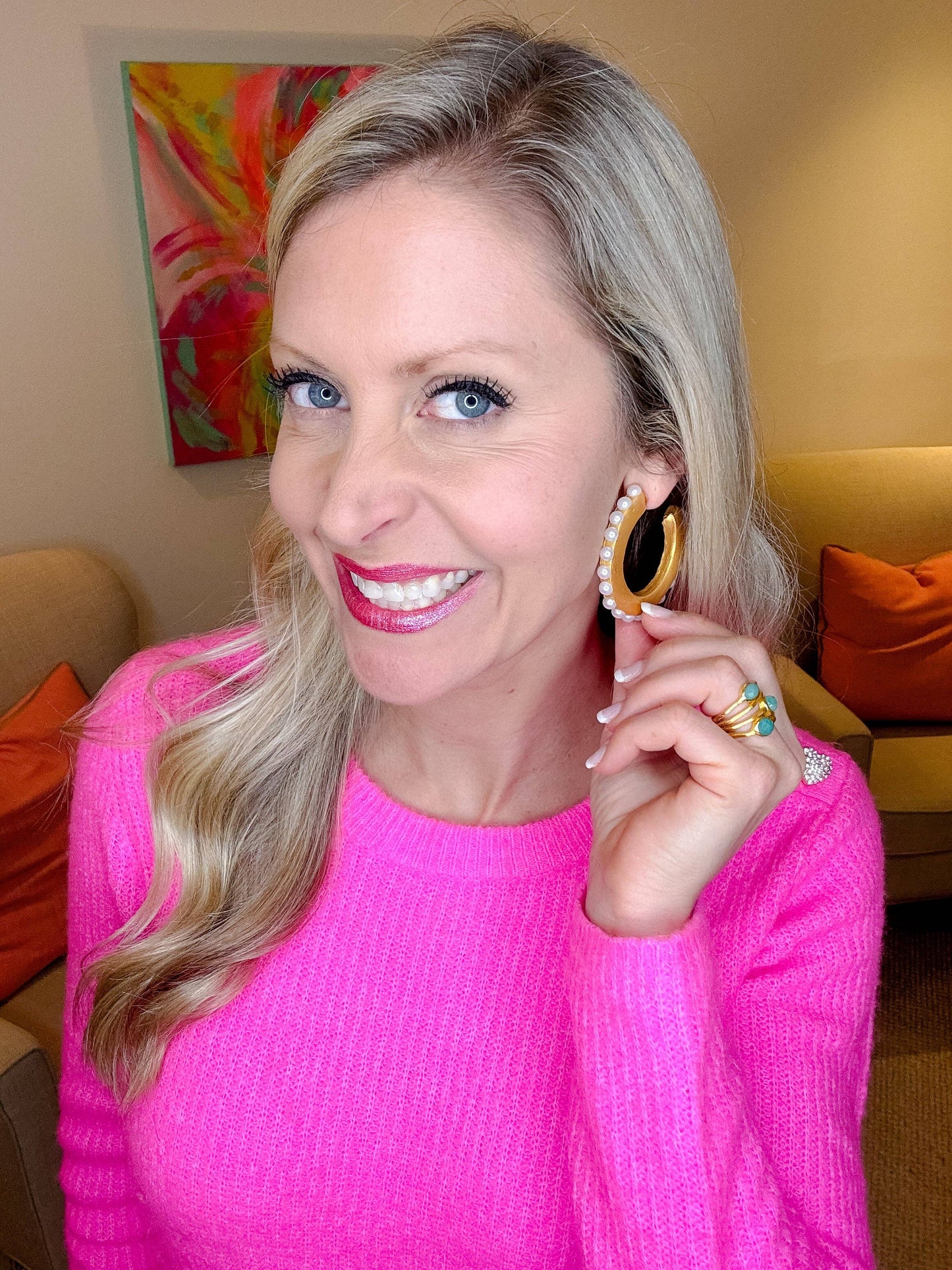 Hidden Truth Jewelry - Pearl Hoops