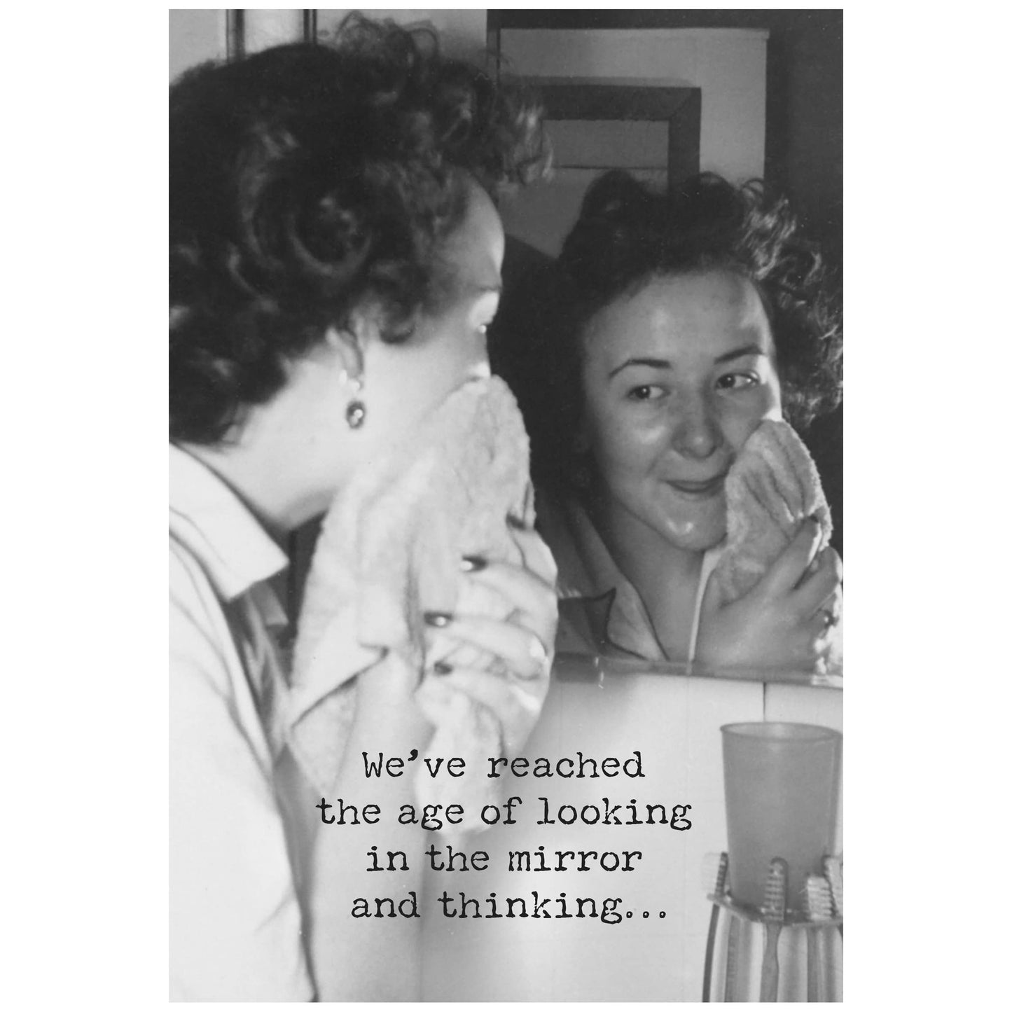 Primitives by Kathy - Looking In The Mirror Greeting Card