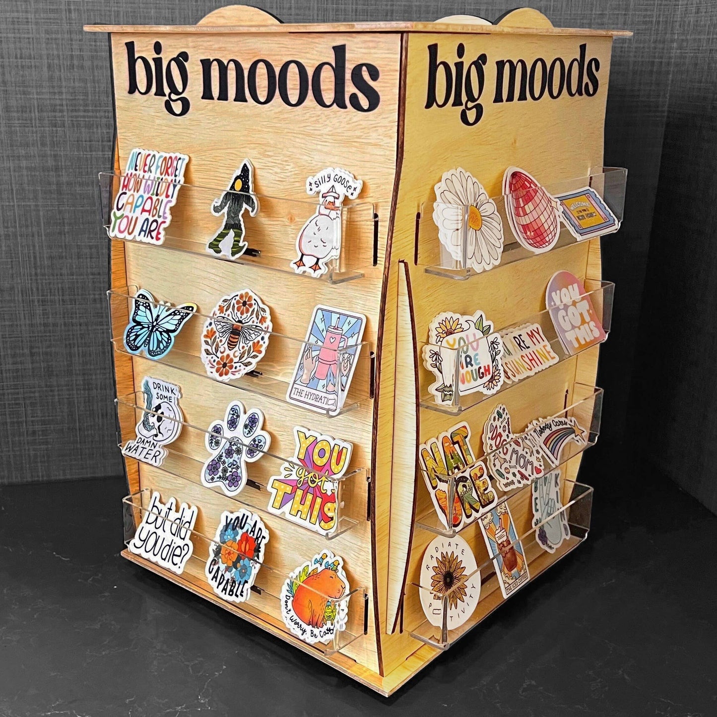 Big Moods - 48 Count Spinner Sticker Stand Display
