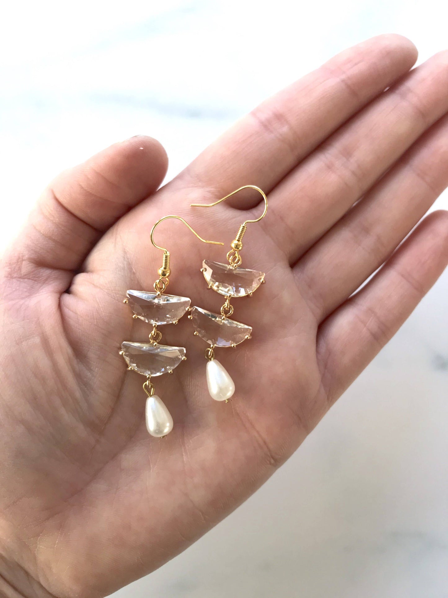 XTRA by Stacey - The Shannon Earring - Pearl