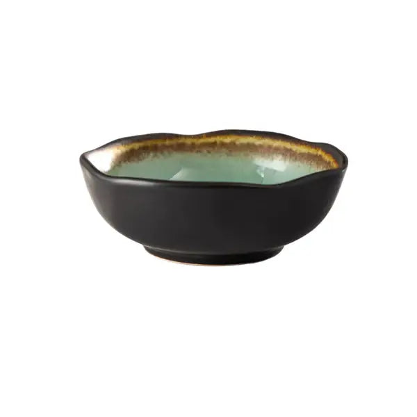 Urban Tokyo - Midori Kanyu 4.75"Dia x 1.75"H Round Porcelain Shallow Bowl