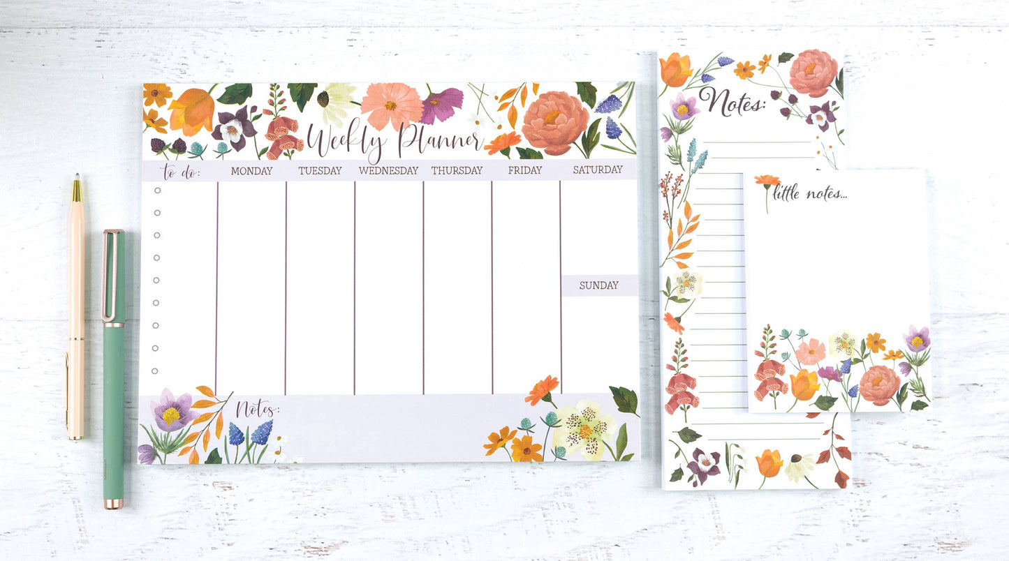 GINA B DESIGNS - Memo Pad - Garden Flowers