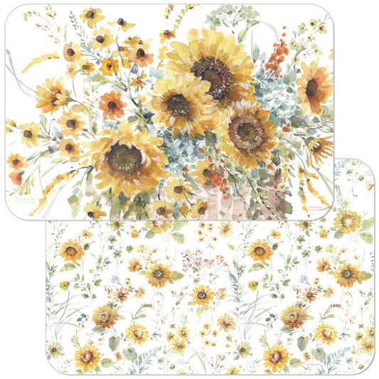 CounterArt/Highland Home/Thirstystone - Sunflowers Forever Reversible Rectangular Plastic Placemat