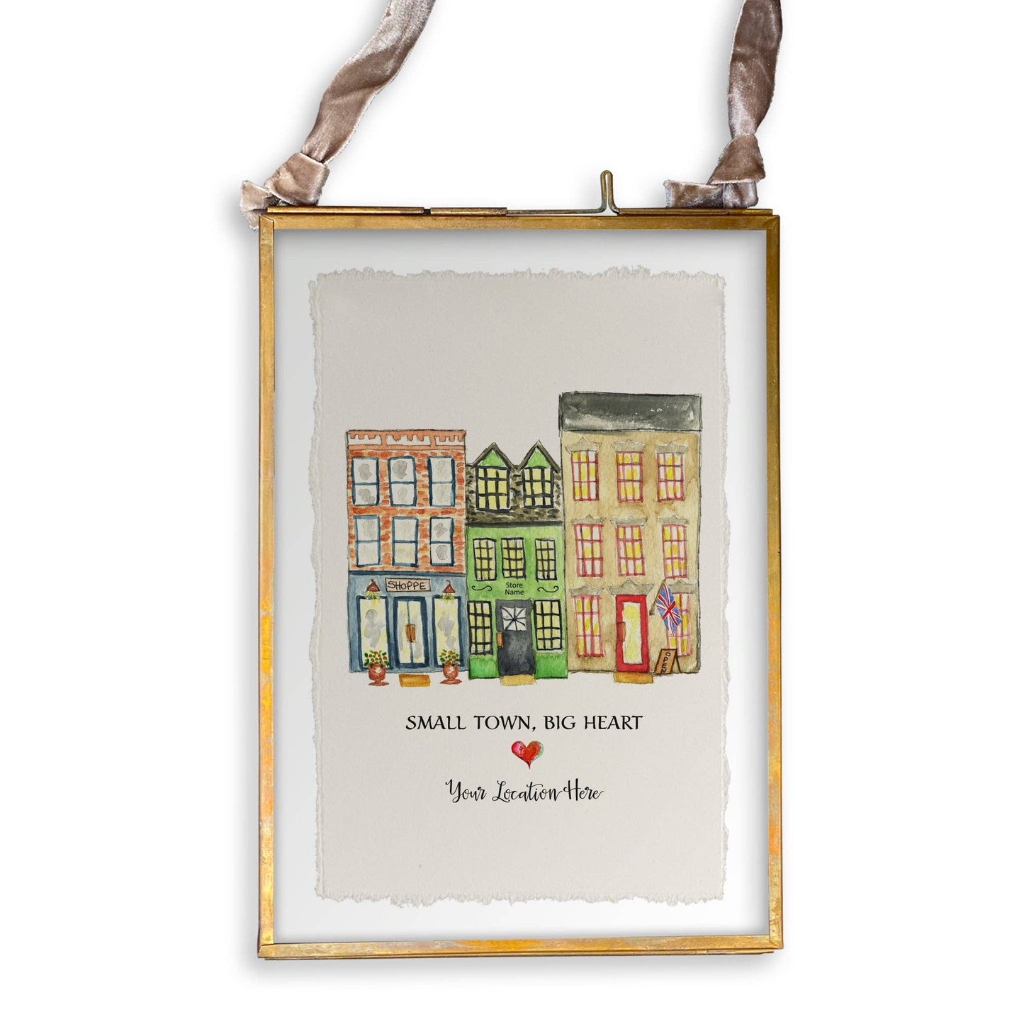 French Graffiti - Small Town Big Heart with Location United Kingdom: Tote Bag / -