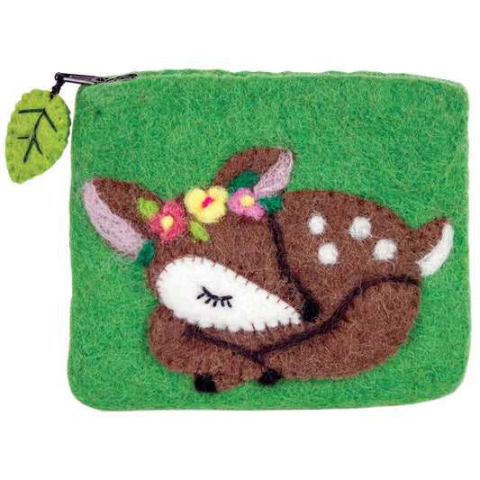 dZi Handmade - Sleeping Fawn Coin Purse