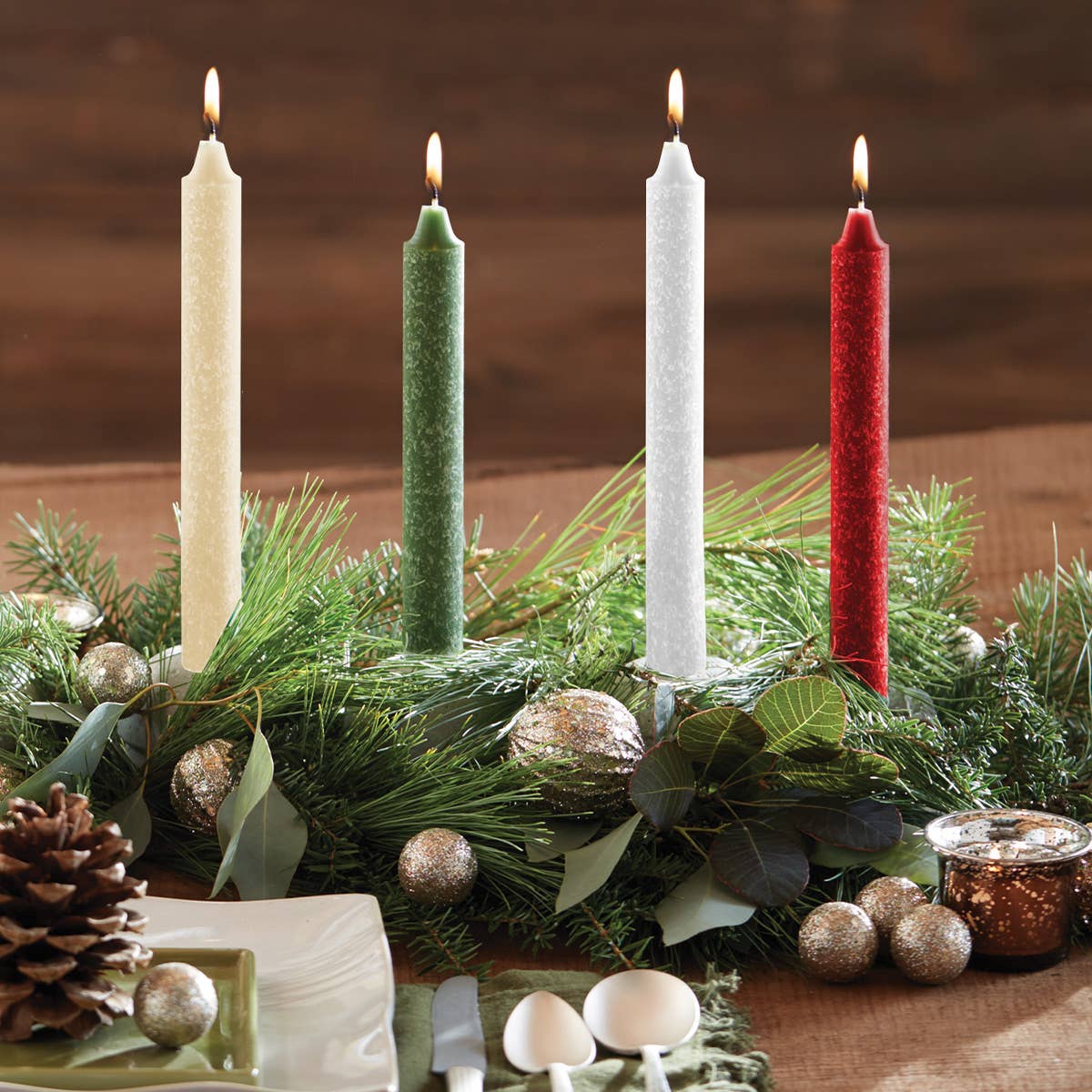 ROOT Candles - ROOT Timberline Arista Candles Box Of 12: Beeswax / 12 inch