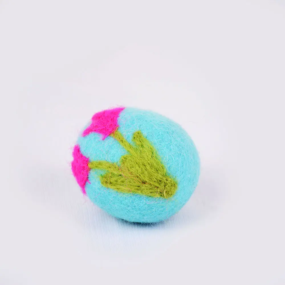 Wool Haus - Bright Felted Wool Easter Egg Decoration
