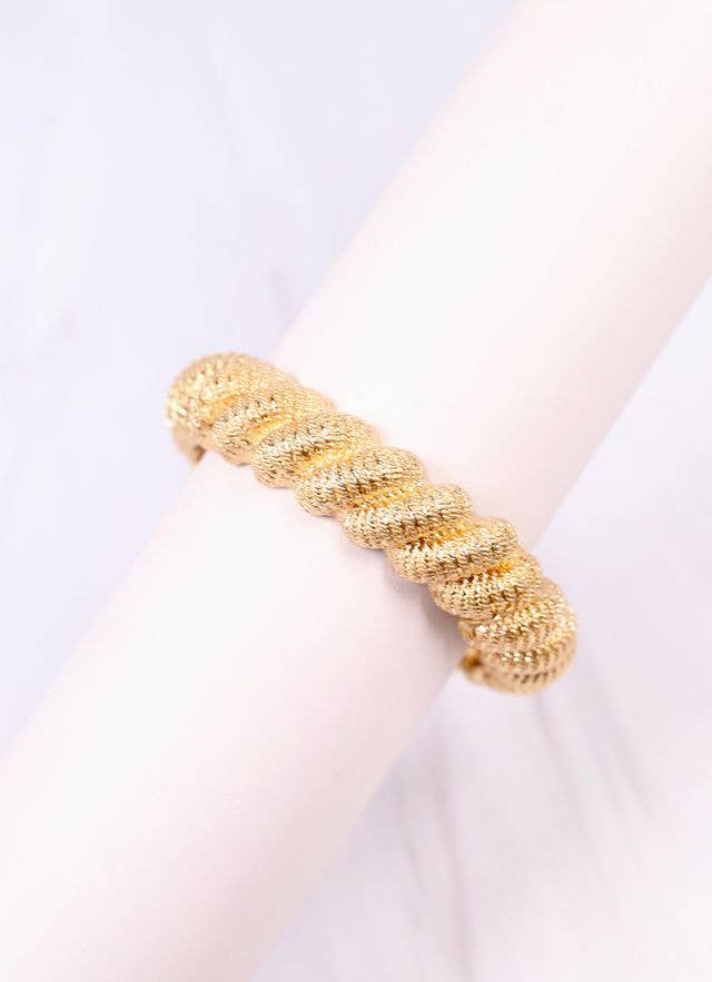 Caroline Hill - Governor Twisted Stretch Bracelet GOLD: Default