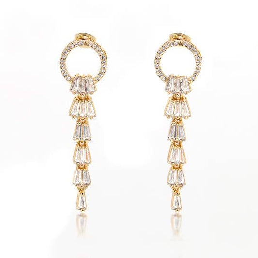 Savvy Bling - Chandler CZ Dangle Earrings