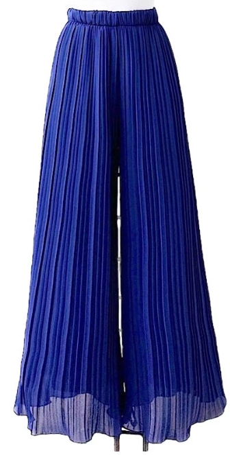 LOOWIE - ELPLRB Italian Royal Pleated Wide Legs Pants LOOWIE