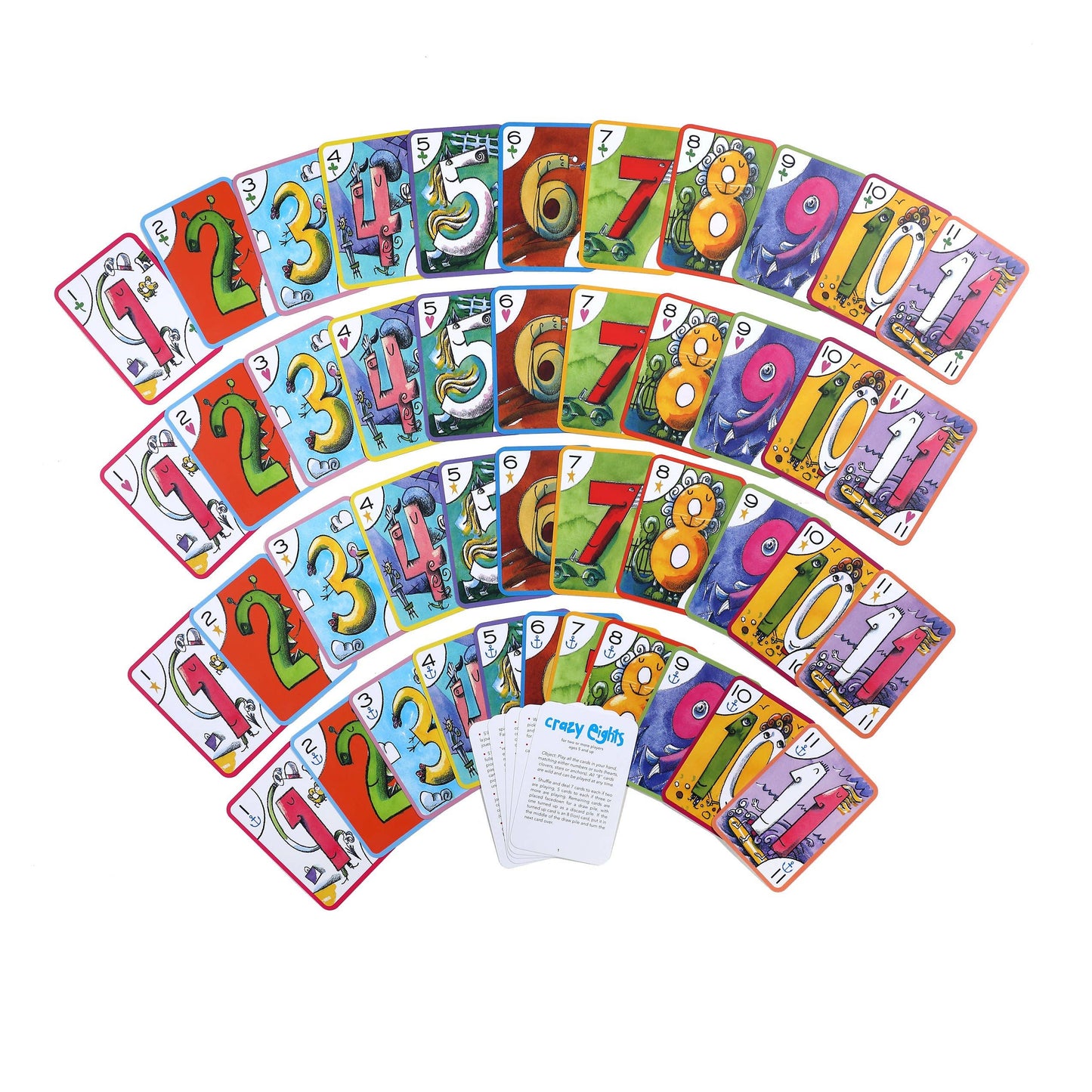 eeBoo - Crazy Eights Playing Cards