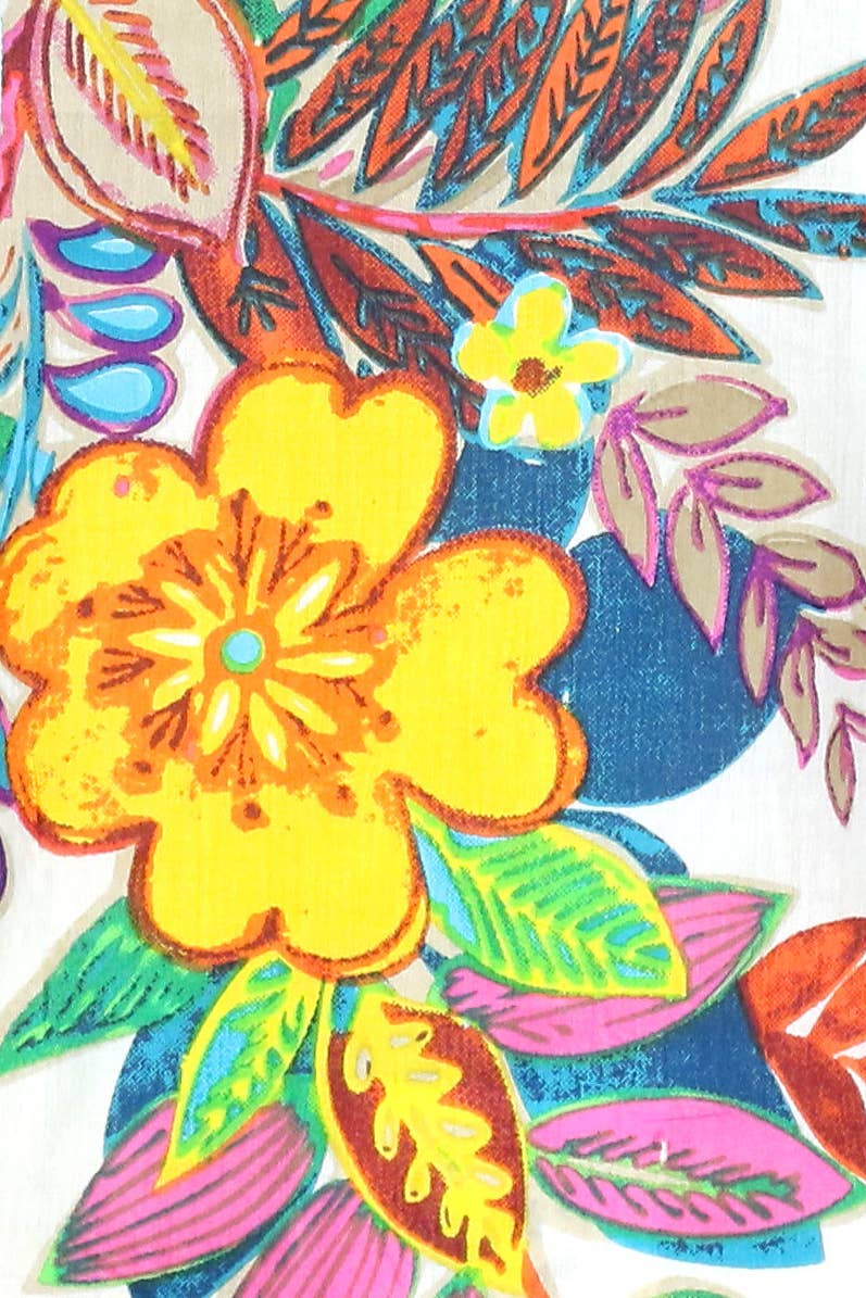 KikiSol - Cream Fiji Beaded Tunic: M