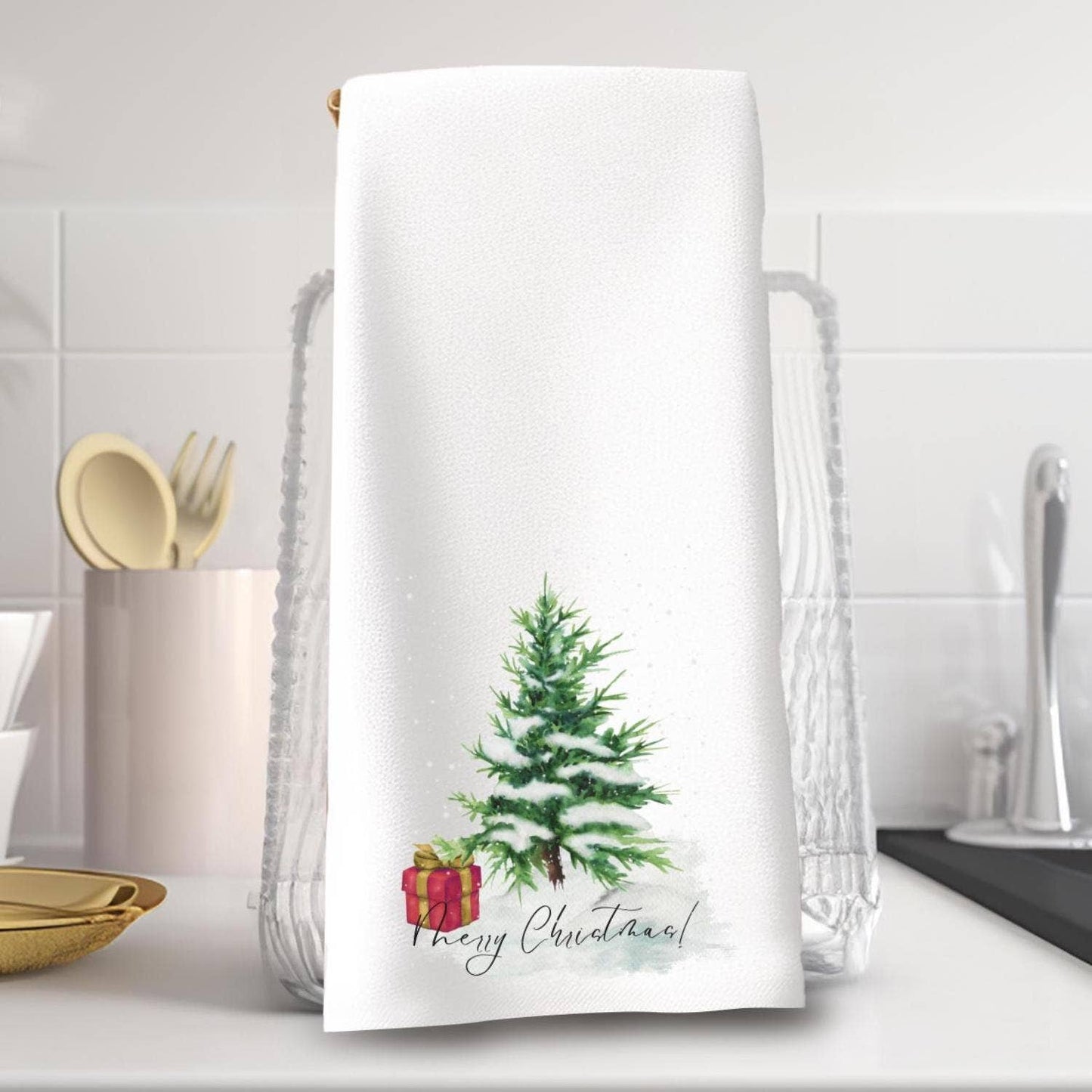 Fernville Creations - Christmas Winter Holiday Seasonal Hand and Bath Towels