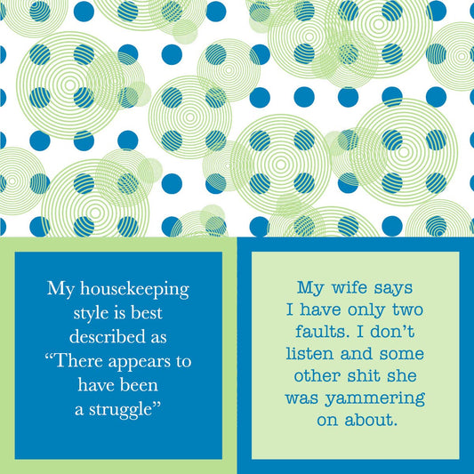 Drinks on Me - NAPKIN Housekeeping | Funny Party Gift | Cocktail Napkin