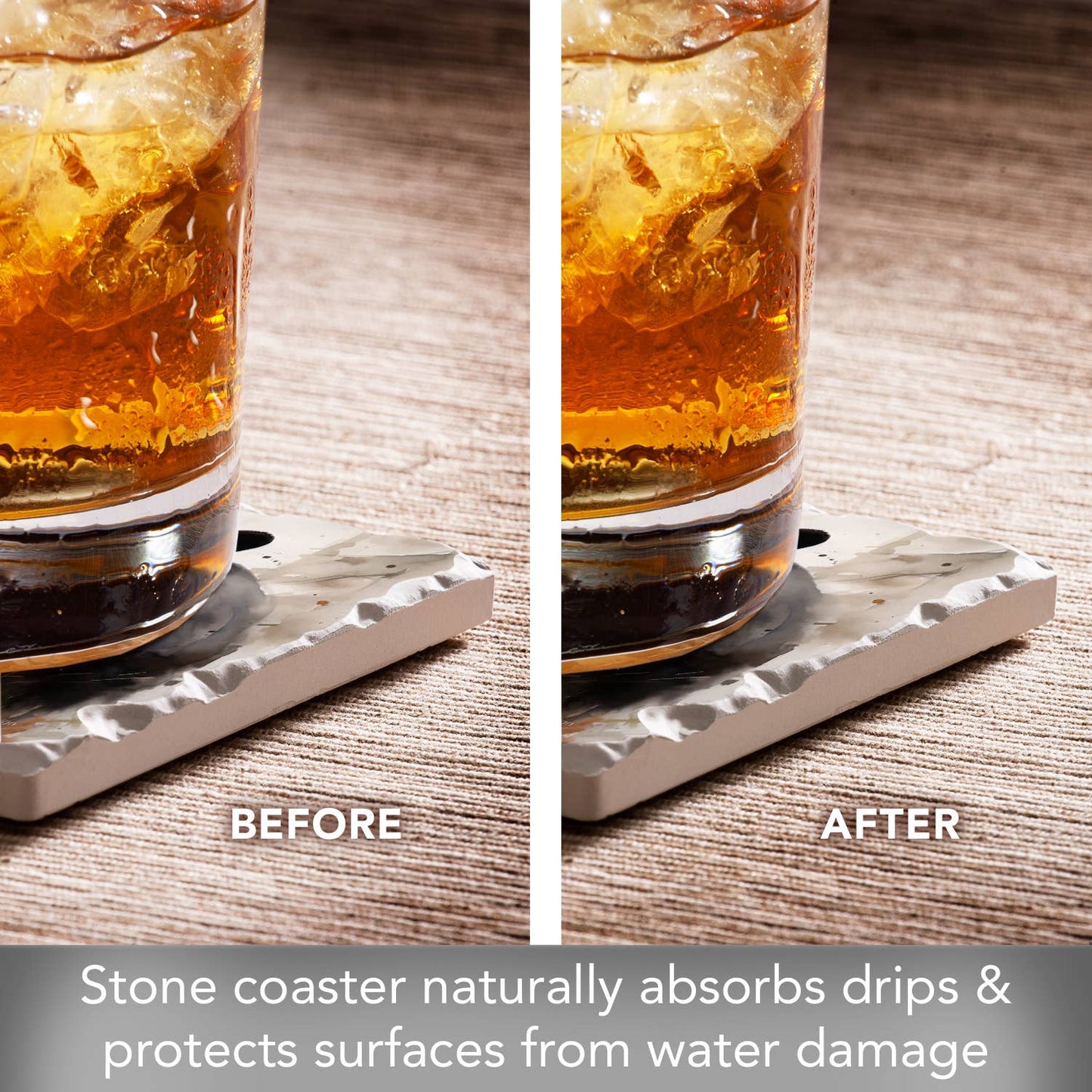 CounterArt/Highland Home/Thirstystone - "Forest Black Bear" Single Tumbled Tile Coaster