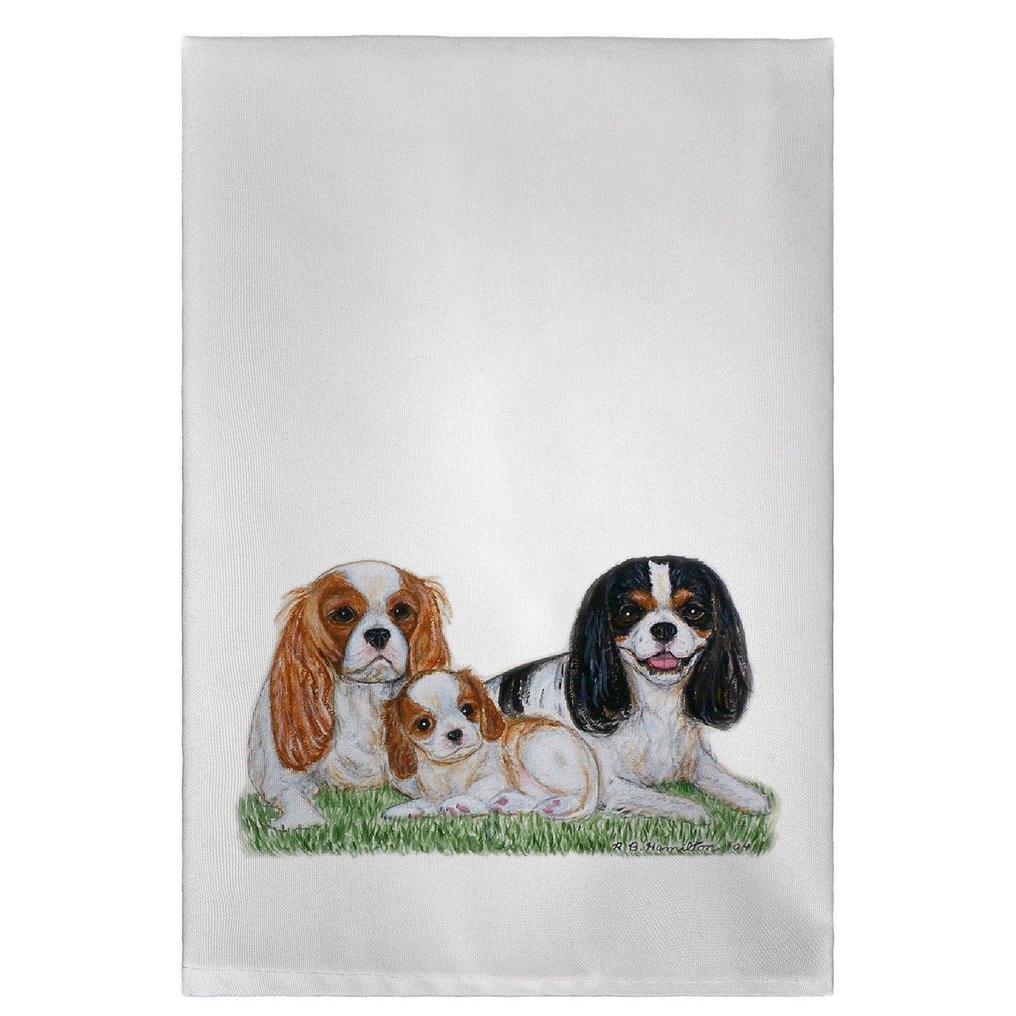Betsy Drake Interiors - King Charles Spaniels Guest Towel