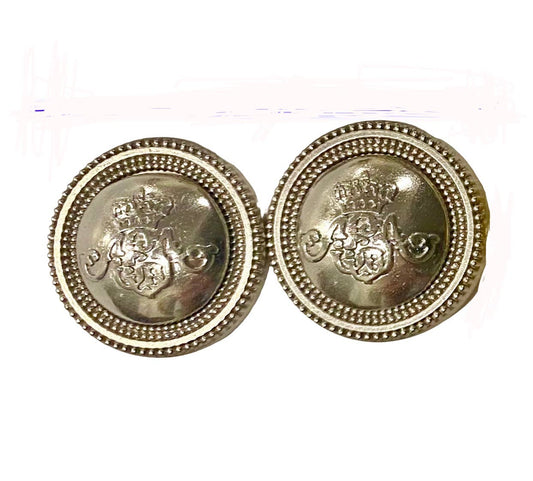 MagneButton - Antique Crown Silver & Gold: Gold