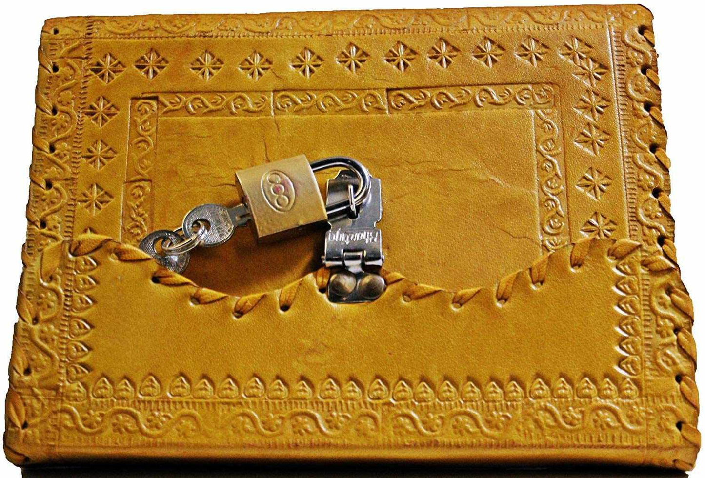 Tuzech Leather - TUZECH Leather Journal for Men and Women Leather Diary to Write Poems,Sketchbook, Record Keeping Notebook Personal Memoir with Lock and Key - Unlined 7 Inches: Brown