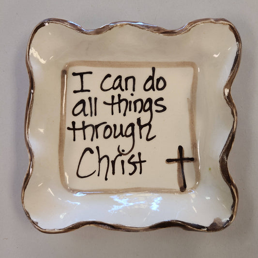 Heartfelt Traditions - Small Candle Plate (AW "I Can Do")