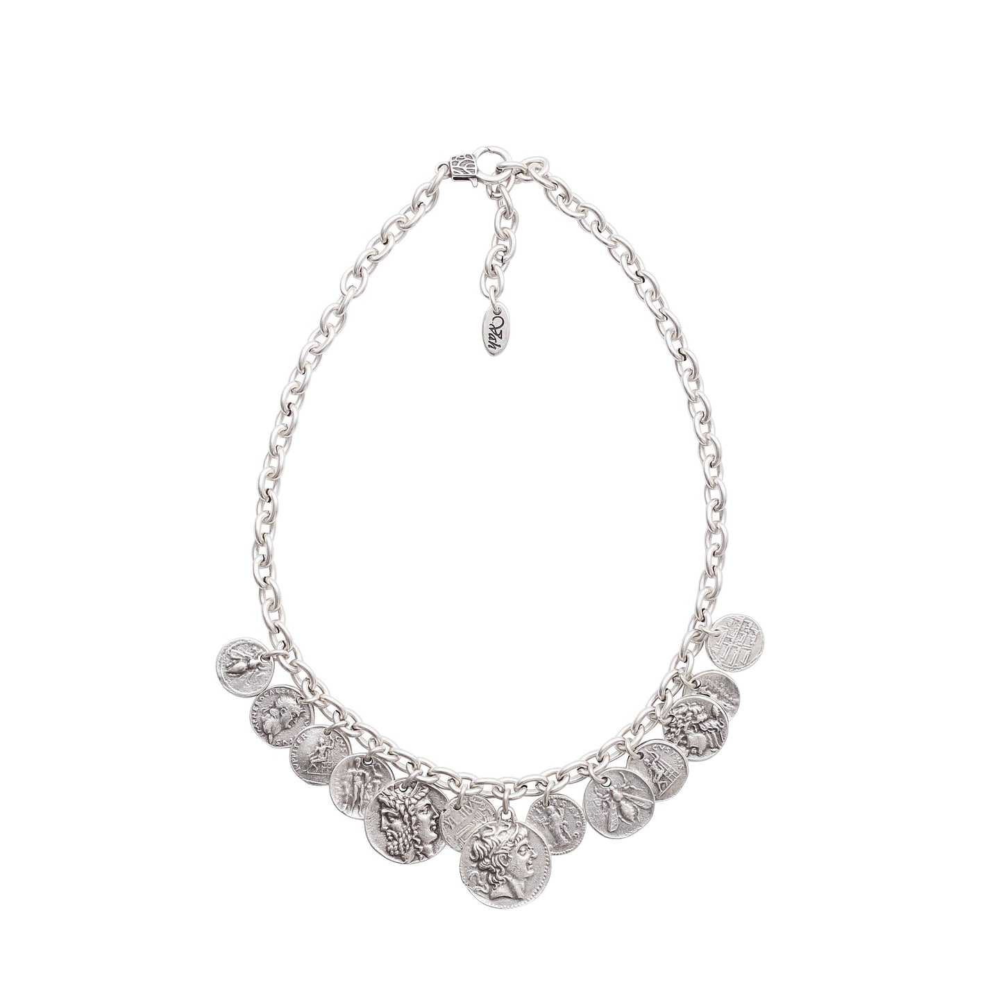 Chanour - Handmade Coin Pewter Necklace - 3909