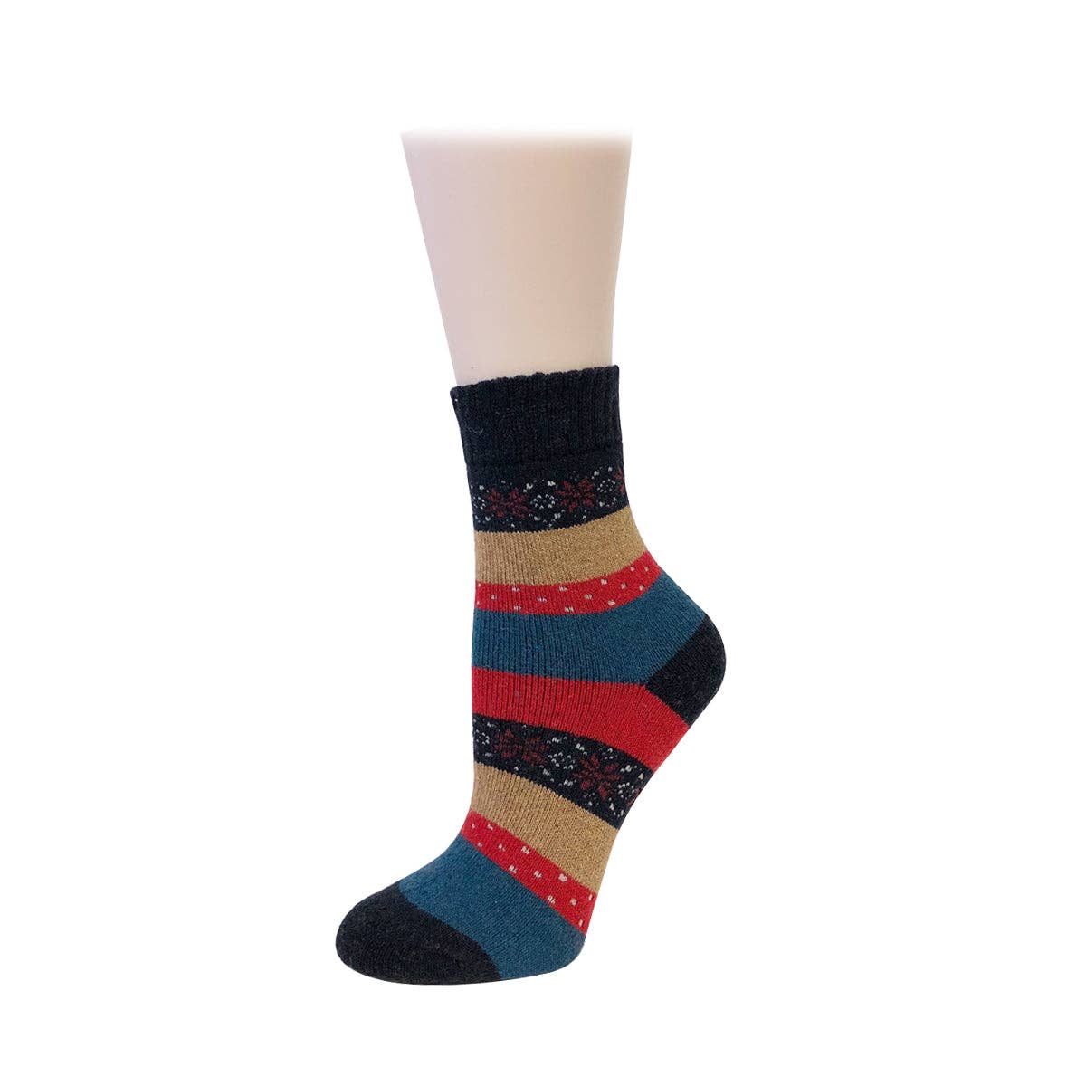 Wrapables.com - Wrapables Women's Thick Winter Warm Wool Socks (Set of 5): Boho