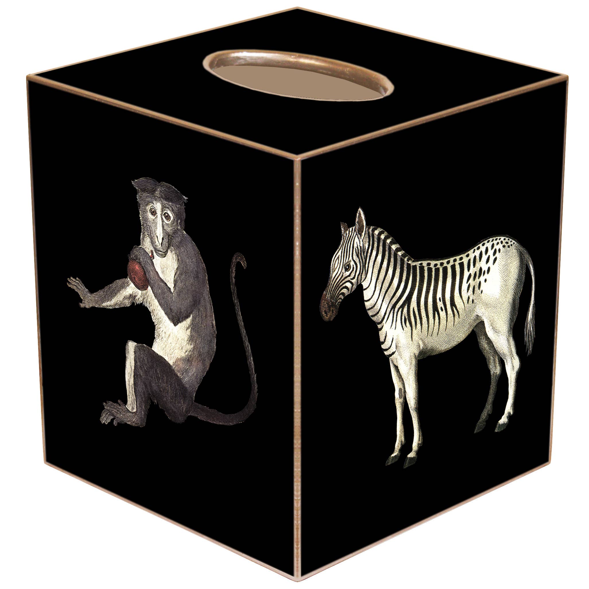 Marye-Kelley Vintage Safari Tissue Box Cover - Thumbnail 2
