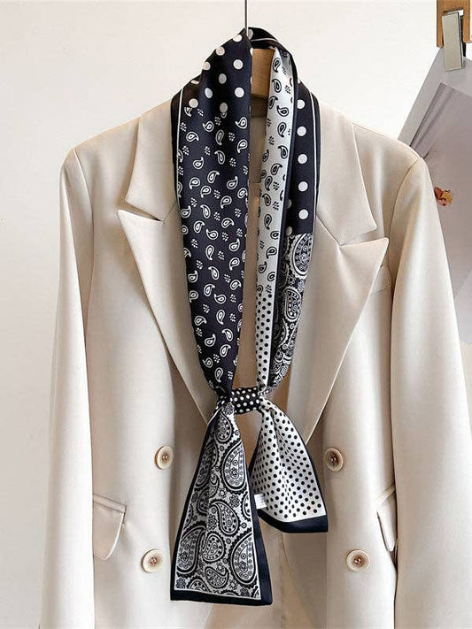 UZ Wholesale Store - Polka Dot Printed Scarf: NAVY BLUE / One_size