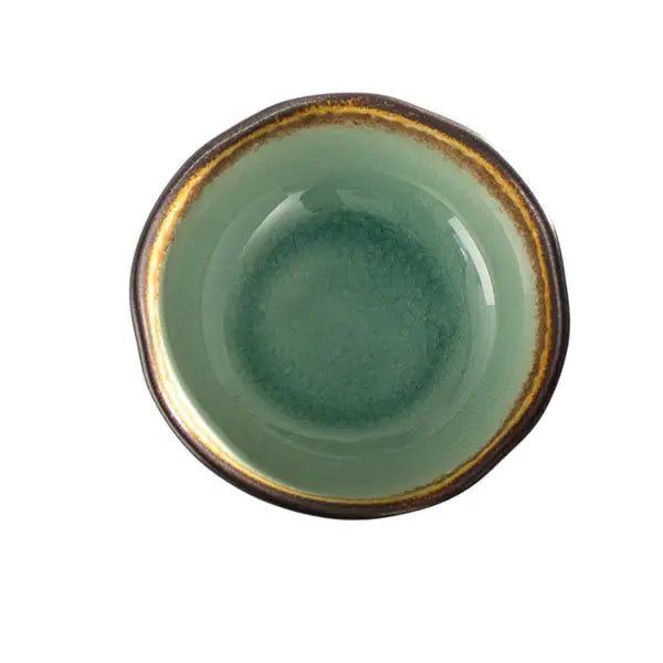 Urban Tokyo - Midori Kanyu 4.75"Dia x 1.75"H Round Porcelain Shallow Bowl