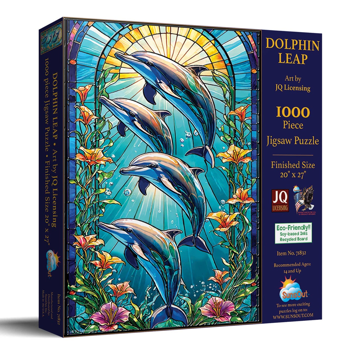 SunsOut - 609 Dolphin Leap 1000 Pc Puzzle