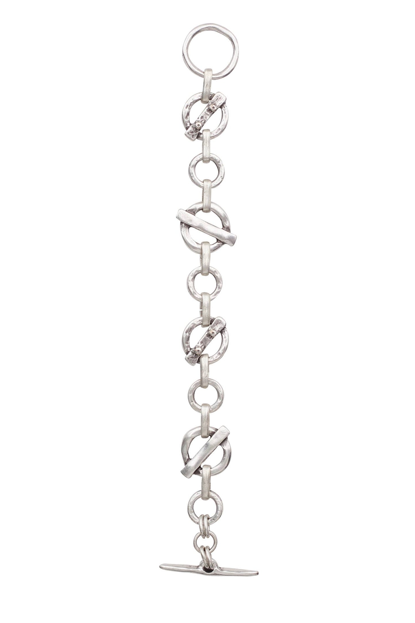 Chanour - Handmade Pewter Link & Chain Bracelet - 2832