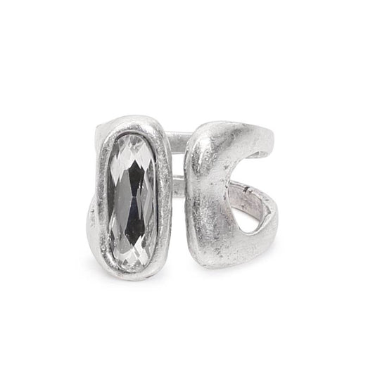 Chanour - Handmade Crystal Brass Ring - 6904