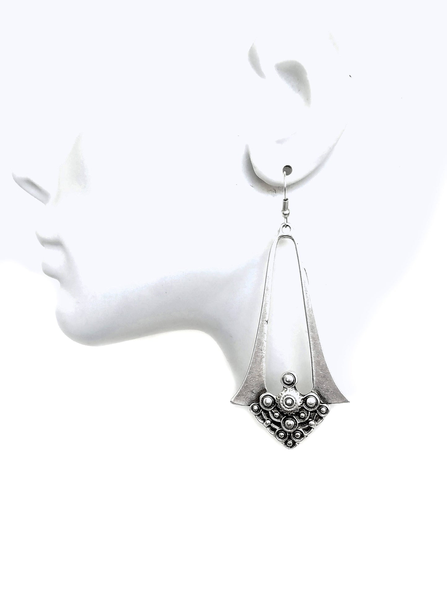 Chanour - Handmade Pewter Earrings - KU100
