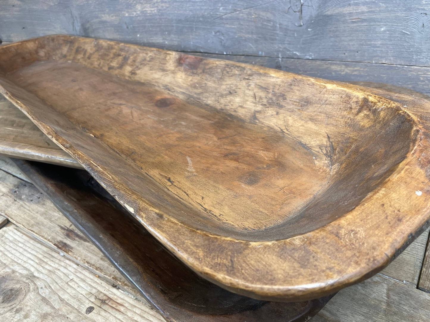 My Amigos Imports - Great Buy-Ogden Hills Extra Long Dough Bowl-WH4-Waxed-$32