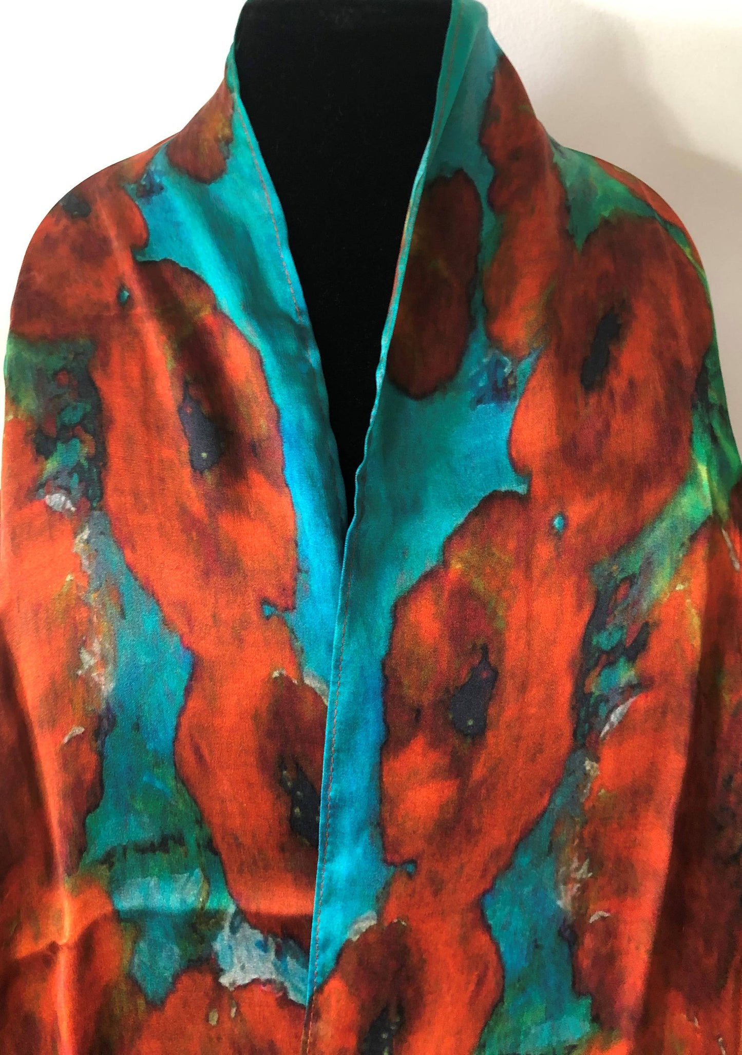 NINA J - Poppy Love Silk Scarf