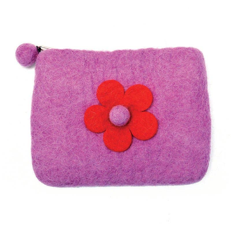 BNB Crafts Inc. - One Layer Flower Coin Purse: Green