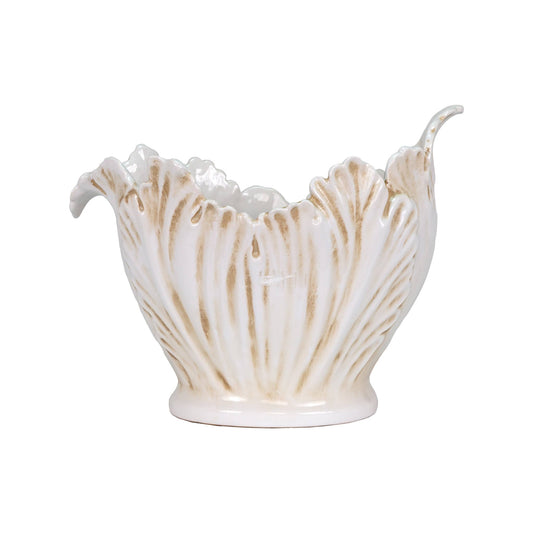 Kavana Decor by The Import Collection - Open Leaf Planter