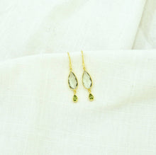 Load image into Gallery viewer, Schmuckoo Berlin - Robbie Earrings Gold Silver 925 - Green Amethyst &amp; Peridot