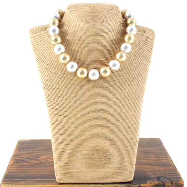 Pretty Persuasions - N22131 Bead Necklace: 01 GD
