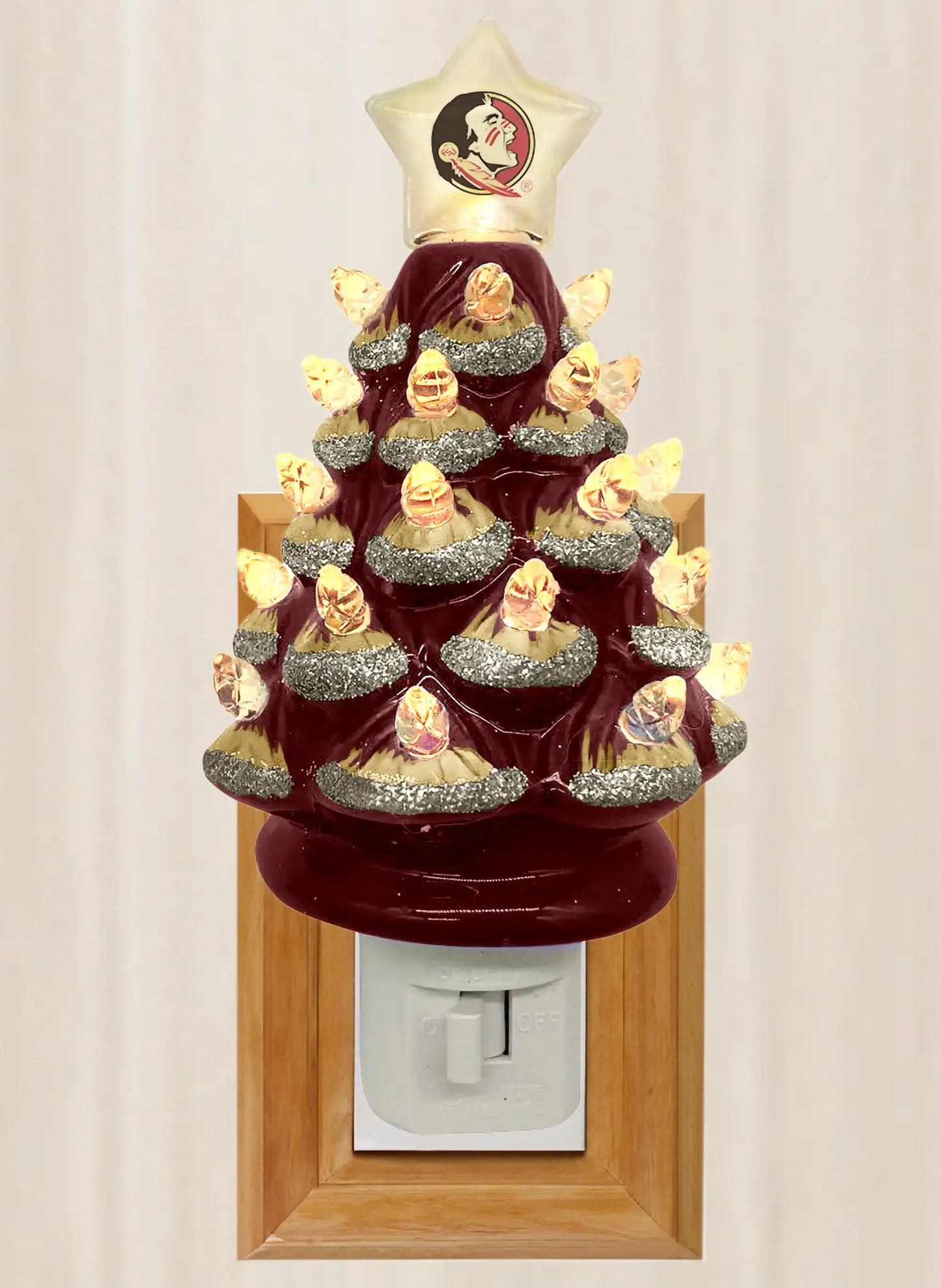 Santa’s Workshop Inc. - 6.5" Florida State Xmas Tree Nite Lite