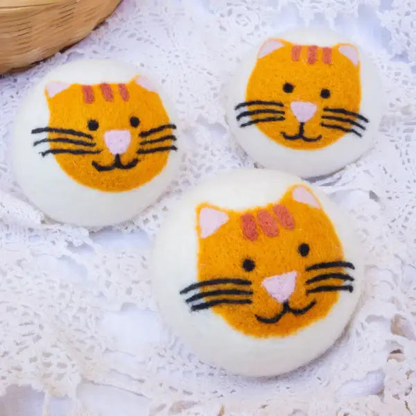 Friendsheep - Orange Cool Cats Eco Wool Dryer Balls: PACKAGE FREE