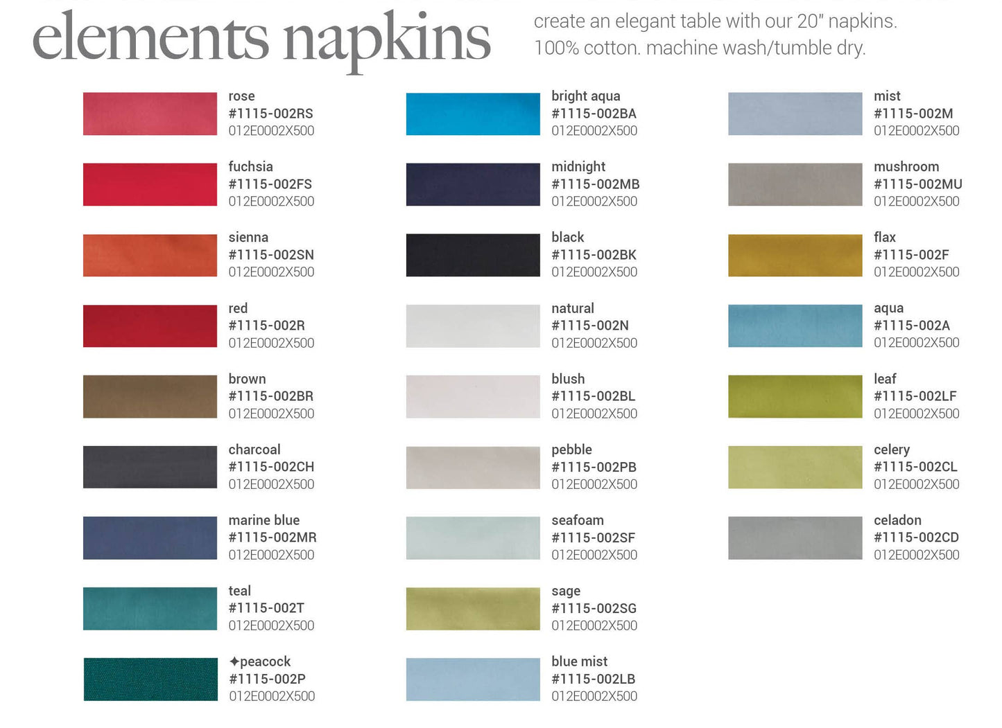 Split P - Elements Napkin - Aqua
