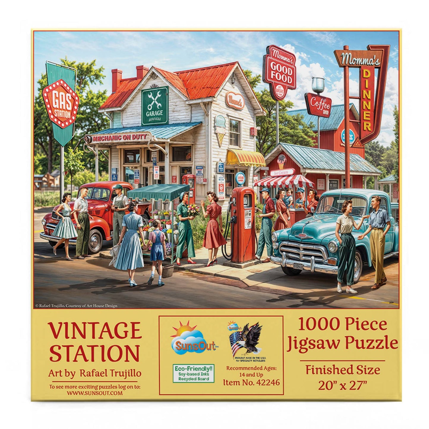 SunsOut - 0666 Vintage Station 1000 pc Puzzle: 20x27
