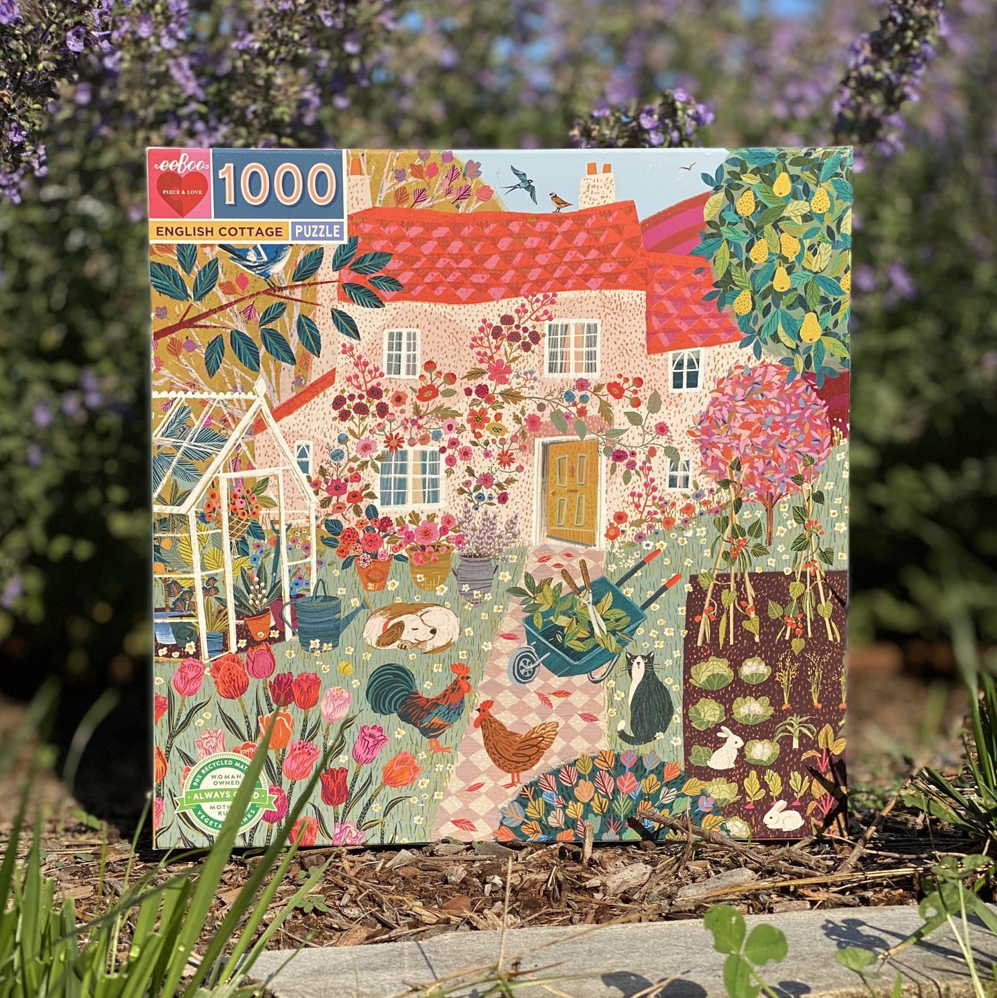 eeBoo - English Cottage 1000 Piece Puzzle