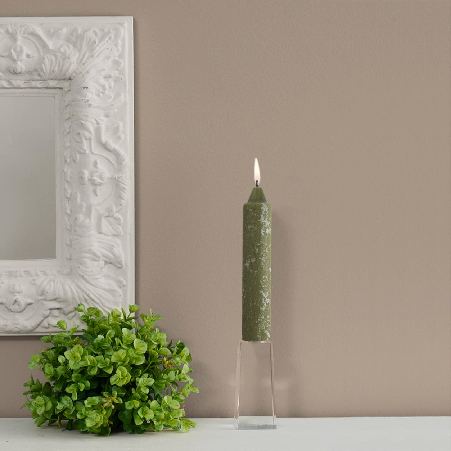 ROOT Candles - ROOT Timberline Collenette Taper Candles: Ivory / 7 inch