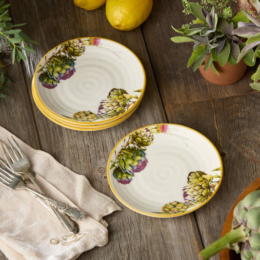 Certified International - Verdura Canape Plates 6in