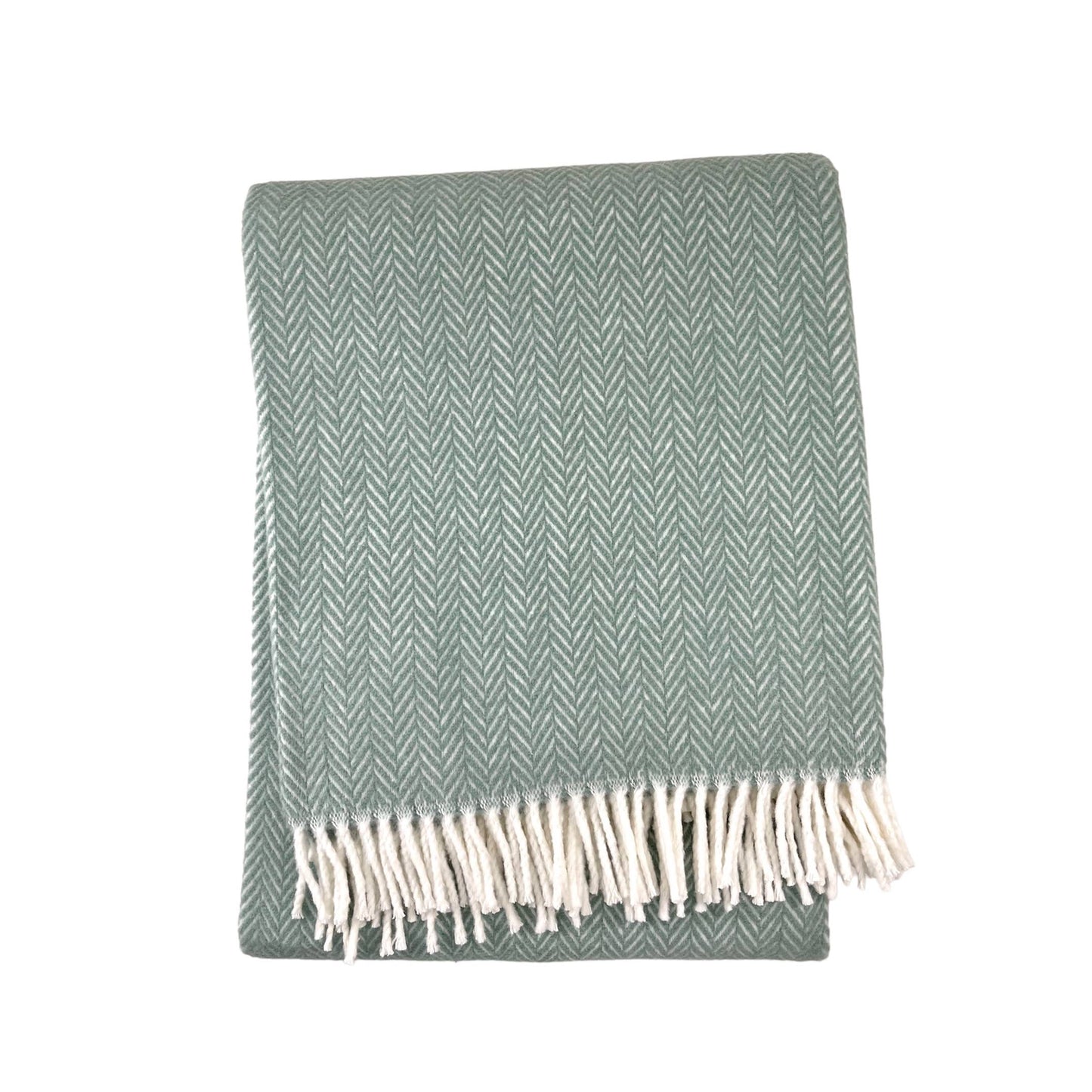 A Soft Idea - 355 - Herringbone Plush Throw: Sky