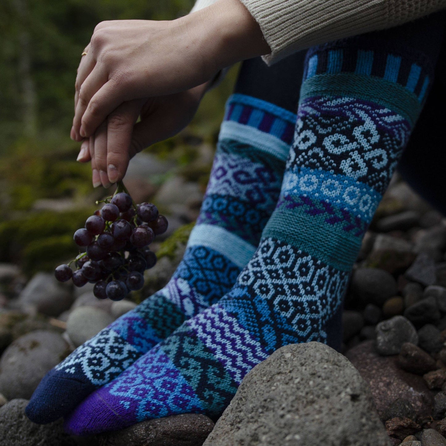 Solmate Socks - Water Crew Socks | Eco-Friendly & Made in the USA: Medium (Women 8 - 10 / Men 7 - 9)