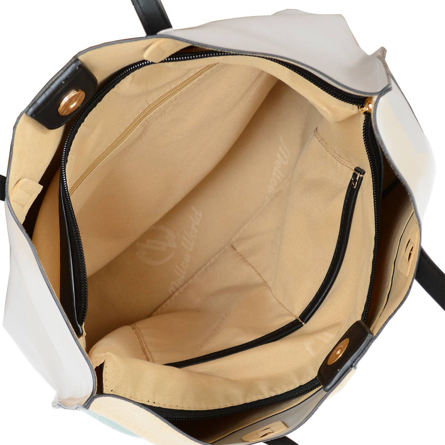 Mellow World - Selene 3 Compartment Tote: Wine Cognac