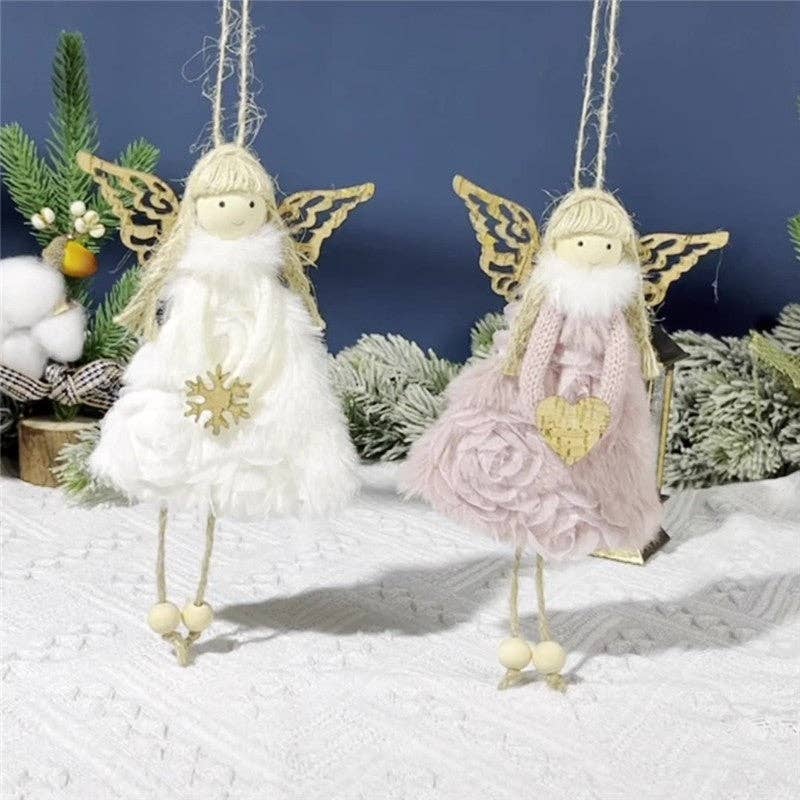 ShieldChic - Creative Angel Girl Pendant Ornament: PINK